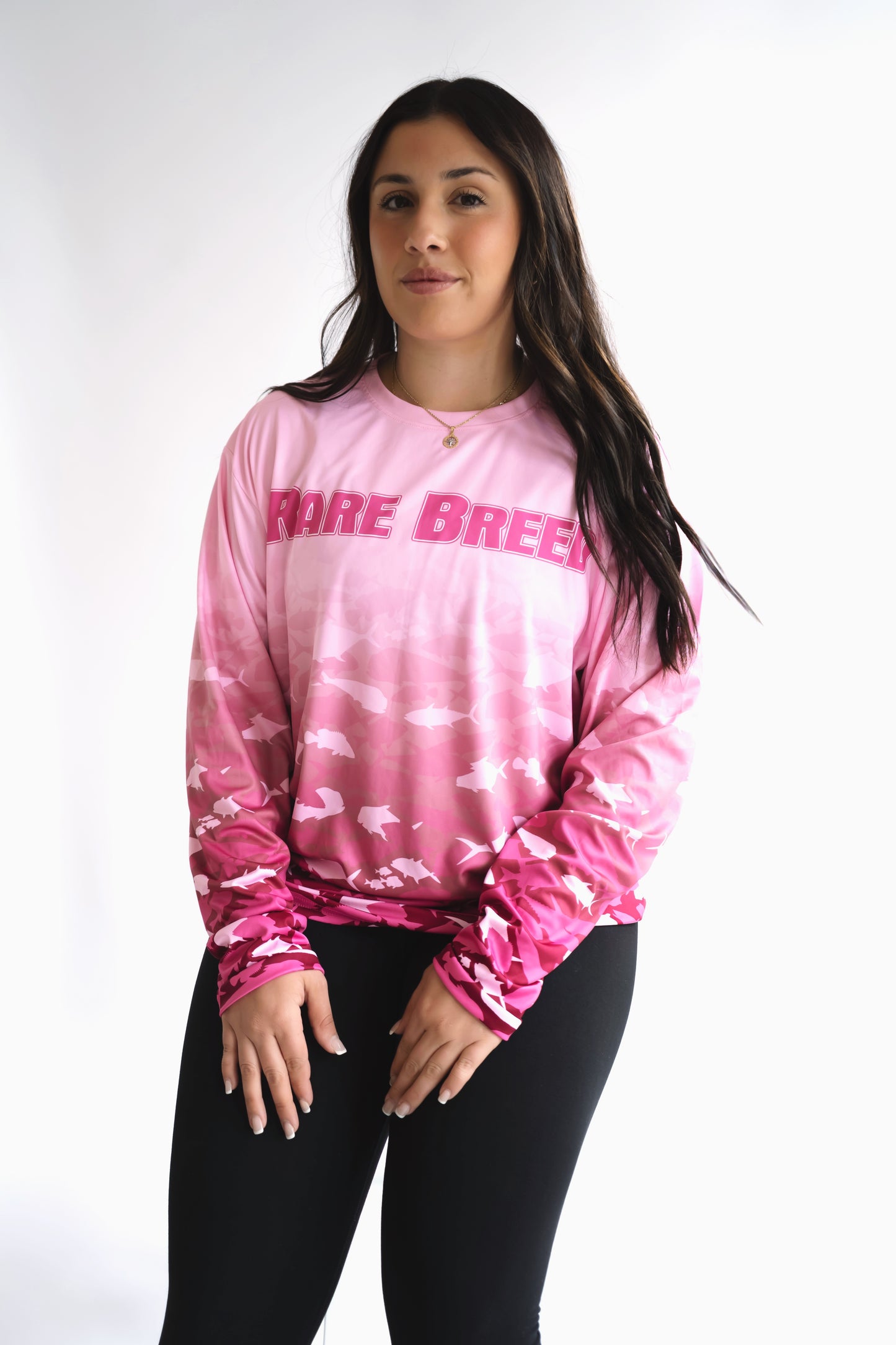 SPF Long Sleeve Pink Fish Camo