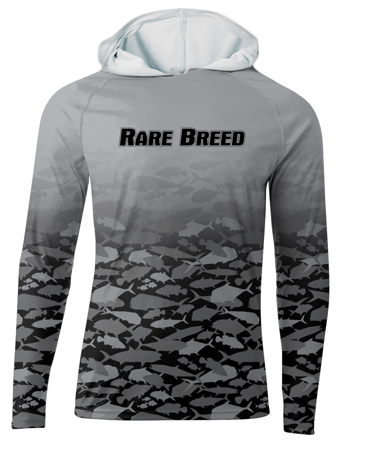 SPF Long Sleeve Grey Fish Camo