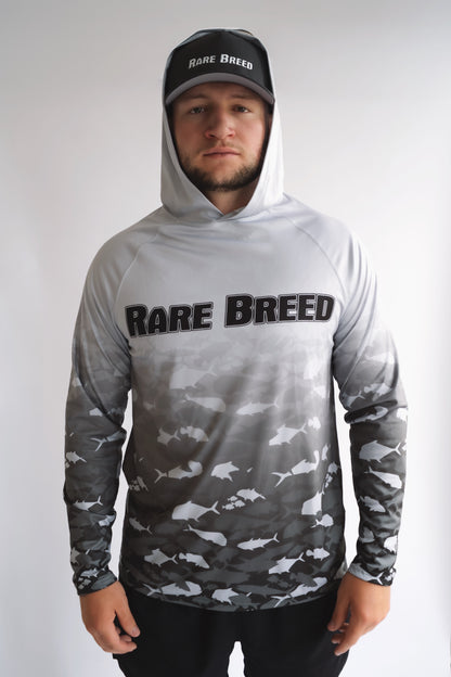 SPF Long Sleeve Grey Fish Camo