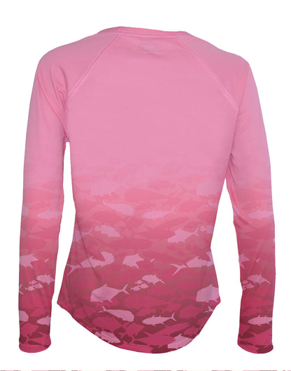 SPF Long Sleeve Pink Fish Camo