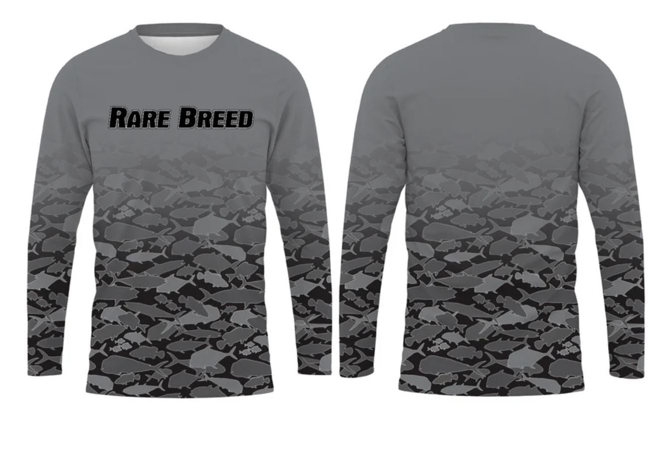 RARE BREED FISH CAMO Long Sleeve Performance